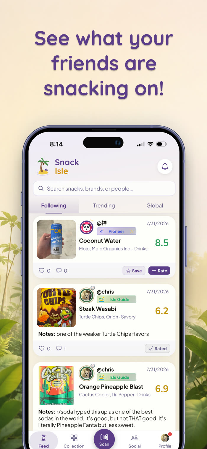 Snack Isle friends feed